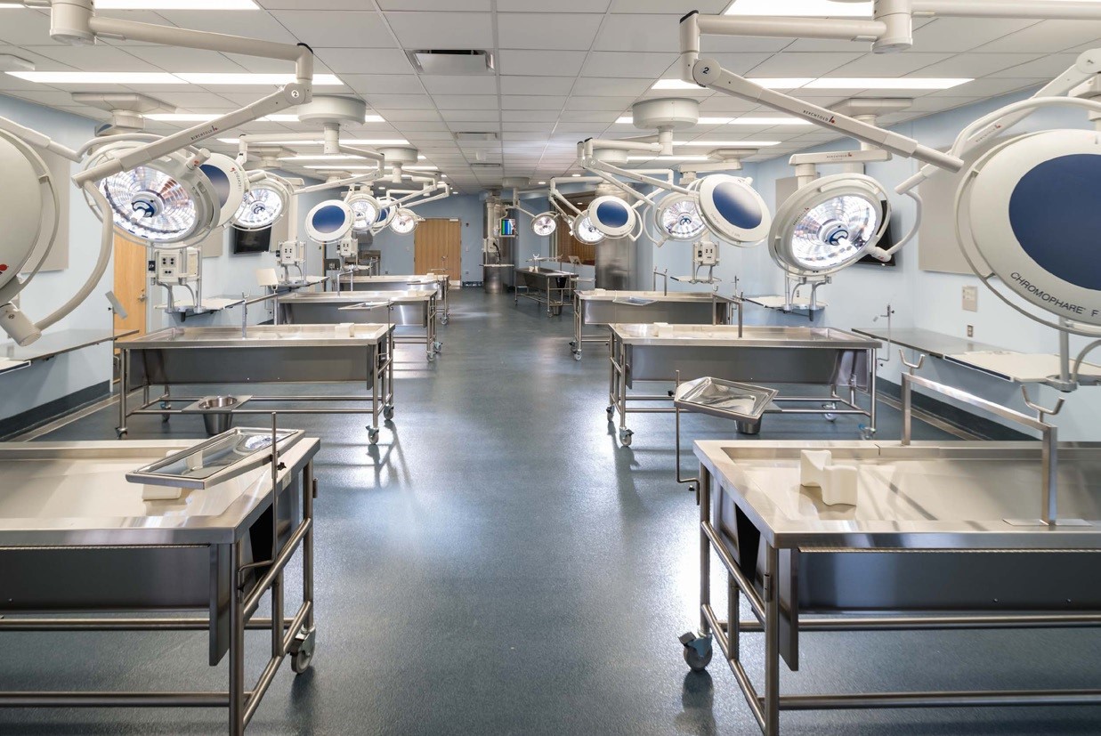 The cadaver education tissue lab is a surgical training center for medical students, residents, and fellows