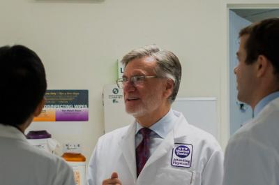 Dr. Steven Abramson and Medical Students During Rounds