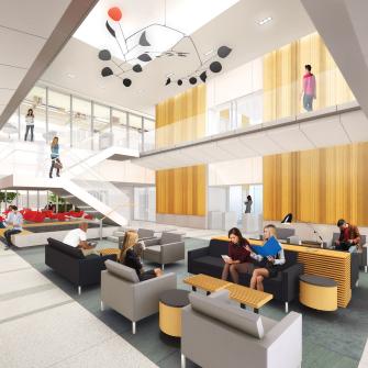 Artistic Rendering of Office of Science and Research Lobby