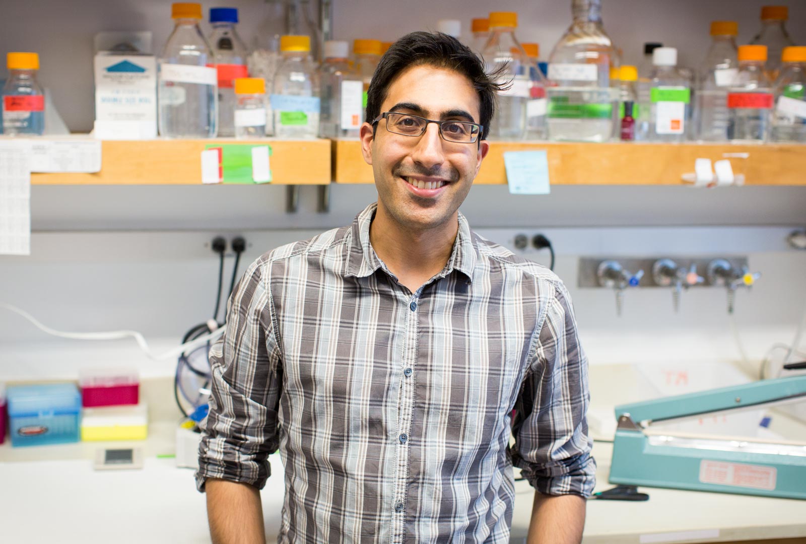 Postdoctoral fellow Bhishma Amlani, PhD