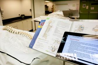 Anatomy Textbook and Dissection Guide on iPad
