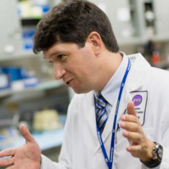 Dr. Leopoldo Segal in lab