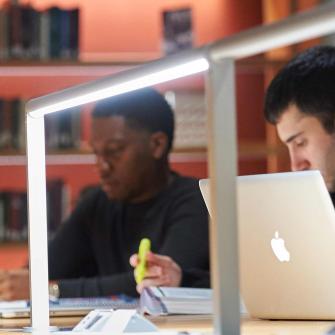 Students Study in Medical Library