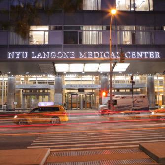 Tisch Hospital Main Lobby Entrance and Street