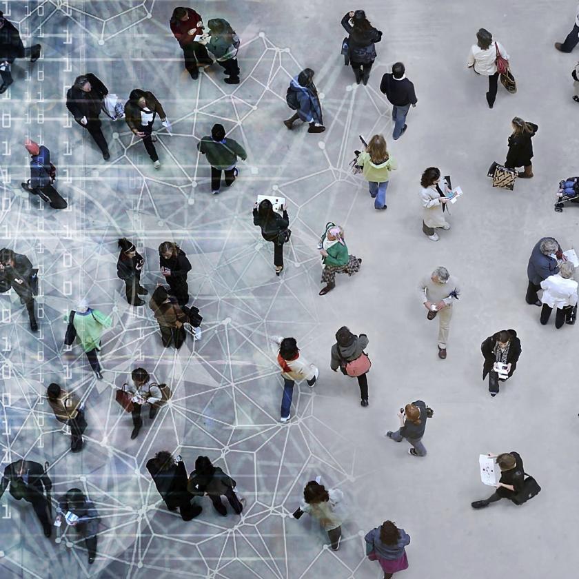People walking